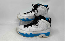 Load image into Gallery viewer, Nike Boys Air Jordan 9 302359-103 White Blue Black Basketball Shoes Size 4Y
