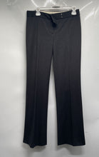Load image into Gallery viewer, Tahari Womens Black Pinstripe Pockets Flat Front Straight Leg Ankle Pants Size 0
