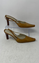 Load image into Gallery viewer, Unisa Womens Brown Square Toe Block Slingback Heels Size 8.5B
