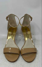 Load image into Gallery viewer, Michael Kors Womens Beige Open Toe Ankle Strap Heels Size 8.5M
