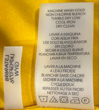 Load image into Gallery viewer, Karl Lagerfeld Womens Yellow Long Sleeve Button Front Blouse Top Size M
