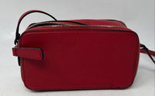 Load image into Gallery viewer, Guess Womens Dark Red Leather Zipper Adjustable Strap Crossbody Bag
