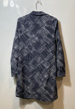 Load image into Gallery viewer, The Limited Ashton Womens Navy Blue Printed Long Sleeve Shirt Dress Size Small
