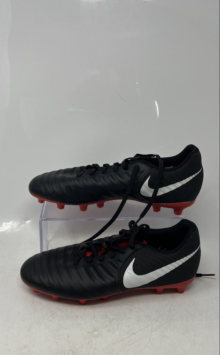 Nike Mens Tiempo Legend 7 Club Black Low Top Lace-Up Soccer Cleats Size 7.5