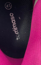 Load image into Gallery viewer, Tommaso Womens Pista 100 Black Pink Faux Leather Hook &amp; Loop Cycling Shoes Sz 10

