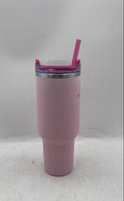 Load image into Gallery viewer, Stanley Pink Handle Straw Stainless Steel Drinkware Tumbler 40oz 1.18L
