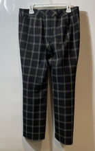 Load image into Gallery viewer, Ann Taylor Loft Womens Black White Plaid Flat Front Marisa Trouser Pants Sz 10P
