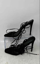 Load image into Gallery viewer, Fashion Nova Womens Black Lace-Up Stiletto Heel Gladiator Sandals Size 9

