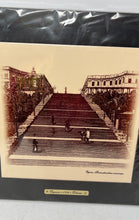 Load image into Gallery viewer, Ogecca Print Framed Art Odessa 1794 Ceramic Natural Wood Monochrome Stairs
