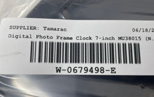 Load image into Gallery viewer, Model MU38015 Black Portable 7 Inch Digital Photo Frame Clock Not Tested
