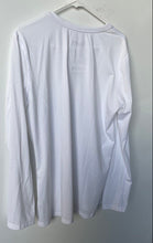 Load image into Gallery viewer, Nike Mens Dri-Fit White Long Sleeve V-Neck Regular Fit Pullover T-Shirt Size XL
