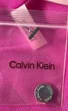 Load image into Gallery viewer, Calvin Klein Womens Pink &amp; White Tie-Dye Collared Wrap Dress Size Medium
