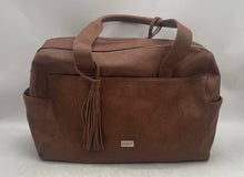 Load image into Gallery viewer, Vanchi Womens Brown Charm Bottom Studs Diaper Bag With Changing Pad
