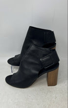Load image into Gallery viewer, Vince Womens Faye Black Leather Peep Toe Block Heel Ankle Bootie Size 8M
