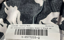 Load image into Gallery viewer, INC International Concepts Womens Black White Floral Stretch Blouse Top Size 1X
