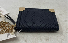 Load image into Gallery viewer, Jessica Simpson Womens Black Leather Detachable Chain Zip-Around Wallet With Tag
