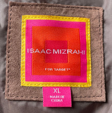 Load image into Gallery viewer, Isaac Mizrahi Womens Brown Leather Long Sleeve Full-Zip Motorcycle Jacket Sz XL
