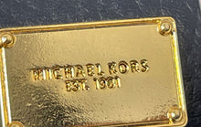 Load image into Gallery viewer, Michael Kors Womens Black Leather Studded Adjustable Western Belt
