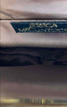 Load image into Gallery viewer, Jessica McClintock Womens Brown Satin Pleated Crossbody Chain Strap Clutch Purse
