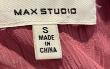 Load image into Gallery viewer, Max Studio Womens Pink Sleeveless Elastic Waist Blouse Top Size Small
