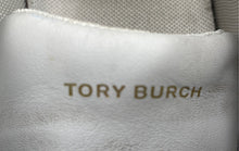 Load image into Gallery viewer, Authentic Tory Burch Womens Howell Court White Green Sneaker Shoes Sz 8M Damaged
