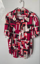 Load image into Gallery viewer, Karl Lagerfeld Paris Womens Multicolor Printed Bungee Sleeve Blouse Top Size XL

