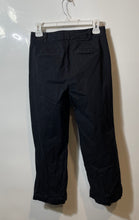 Load image into Gallery viewer, Ann Taylor Womens Black Slim Fit High Rise Wide-Leg Cropped Pants Size 2P
