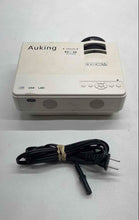Load image into Gallery viewer, AuKing Model A008 Beige Portable LED Mini Movie Projector Not Tested
