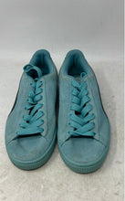 Load image into Gallery viewer, Puma Mens Suede Aurora 387842-01 Aqua Lace-Up Low Top Sneakers Shoes Size 5.5

