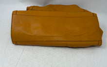 Load image into Gallery viewer, Jessica Simpson Womens Mustard Leather Side Woven Double Handle Shoulder Purse
