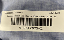 Load image into Gallery viewer, Banana Republic Mens Blue Collared Short Sleeve Button-Up Shirt Size XL

