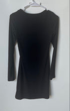 Load image into Gallery viewer, Ten Womens Black Long Sleeve Scoop Neck Mini Dress Size S With Tag
