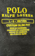 Load image into Gallery viewer, Polo Ralph Lauren Mens Black Long Sleeve Crew Neck Custom Slim Fit T-Shirt Sz L

