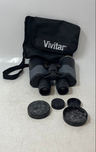 Load image into Gallery viewer, Vivitar Black And Gray Coated Optics Full-Size Binoculars With Carrying Case
