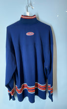 Load image into Gallery viewer, Lugz Sport Mens Blue Long Sleeve Mock Neck 1/4 Zip Hip Hop Track Jacket Size XL
