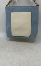Load image into Gallery viewer, Nanette Lepore Womens White Blue Inner Pockets Bucket Handbag
