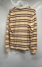 Load image into Gallery viewer, J.Crew Mens Yellow Purple Striped Cotton Long Sleeve Polo Shirt Size Medium
