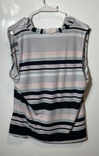 Load image into Gallery viewer, Calvin Klein Womens Multicolor Striped Print Pullover Blouse Top Size XL
