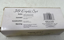 Load image into Gallery viewer, Atico International Clear Bulbs Green Wire 50 String Lights Not Tested

