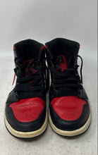 Load image into Gallery viewer, Nike Mens Air Jordan 1 Mid 554724-079 Red Black White Sneaker Shoes Size 9
