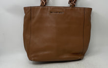 Load image into Gallery viewer, Michael Kors Womens Brown Leather Inner Pockets Shoulder Handbag
