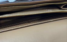 Load image into Gallery viewer, Anne Klein Womens Brown Monogram Faux Leather Adjustable Strap Crossbody Bag
