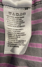 Load image into Gallery viewer, Synrgy Mens Purple Striped Cotton Long Sleeve Button-Up Shirt Size 3XL
