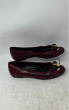 Load image into Gallery viewer, Michael Kors Womens Alice Red Animal Print Leather Ballet Flats Size 7.5M
