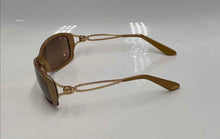 Load image into Gallery viewer, Authentic Silhouette Women's Caramel Gold Tone Wrap Sunglasses
