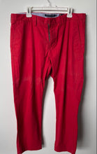 Load image into Gallery viewer, Tommy Hilfiger Mens Red Custom Fit Straight Leg Chino Pants Size 38x30
