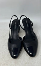 Load image into Gallery viewer, Marc Fisher Womens Laynie Black Cap Toe Slip-On Slingback Pump Heels Size 8 M
