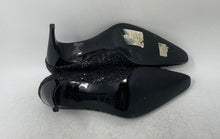 Load image into Gallery viewer, F By Fortuna Valentino Womens Black Glitter Stiletto Pump Heels Size EUR 37.5

