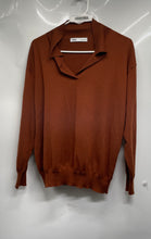 Load image into Gallery viewer, Zara Womens Brown Ribbed Long Sleeve Pullover Sweater Size Small
