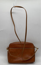 Load image into Gallery viewer, Braciano Womens Brown Embossed Leather Detachable Strap Zipper Crossbody Bag

